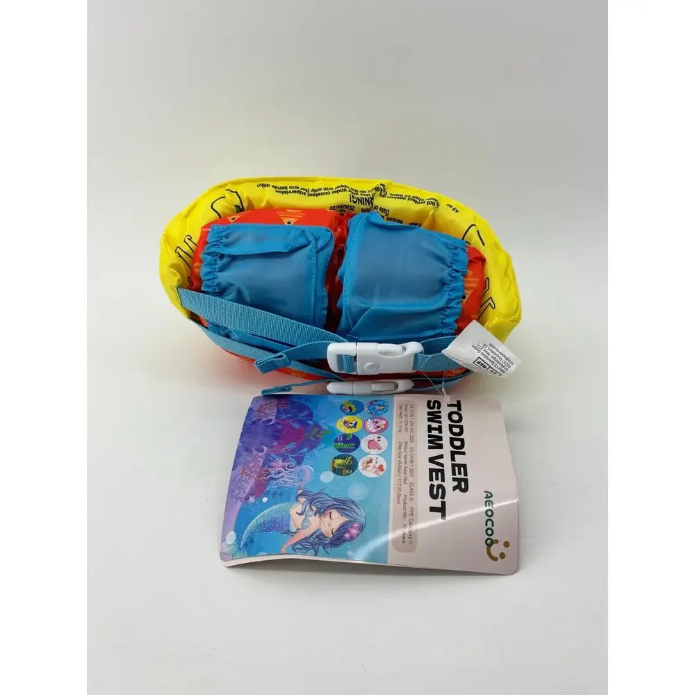 Aeocoo Puddle Float Jumper 25-30 Pounds Toddler Swim Vest for 18 Months-2 Years